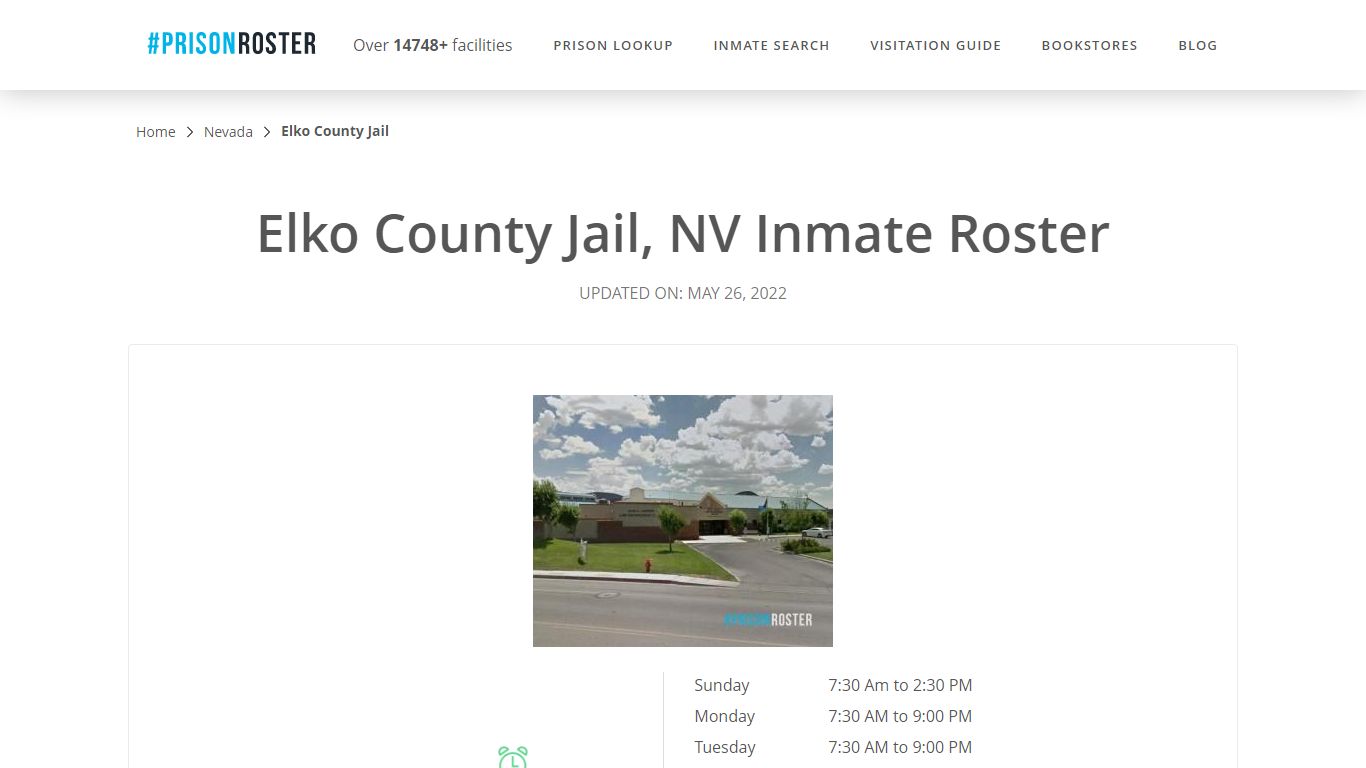 Elko County Jail, NV Inmate Roster