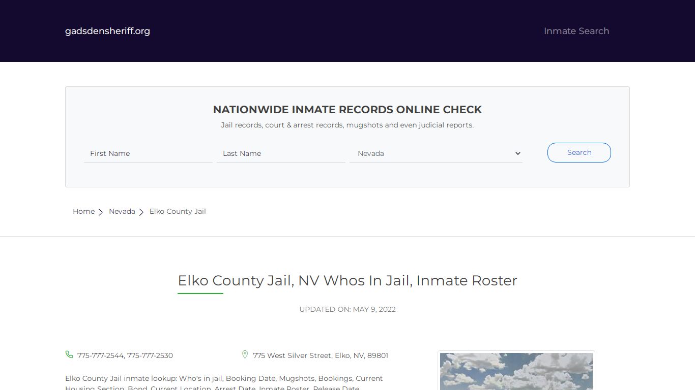 Elko County Jail, NV Inmate Roster, Whos In Jail