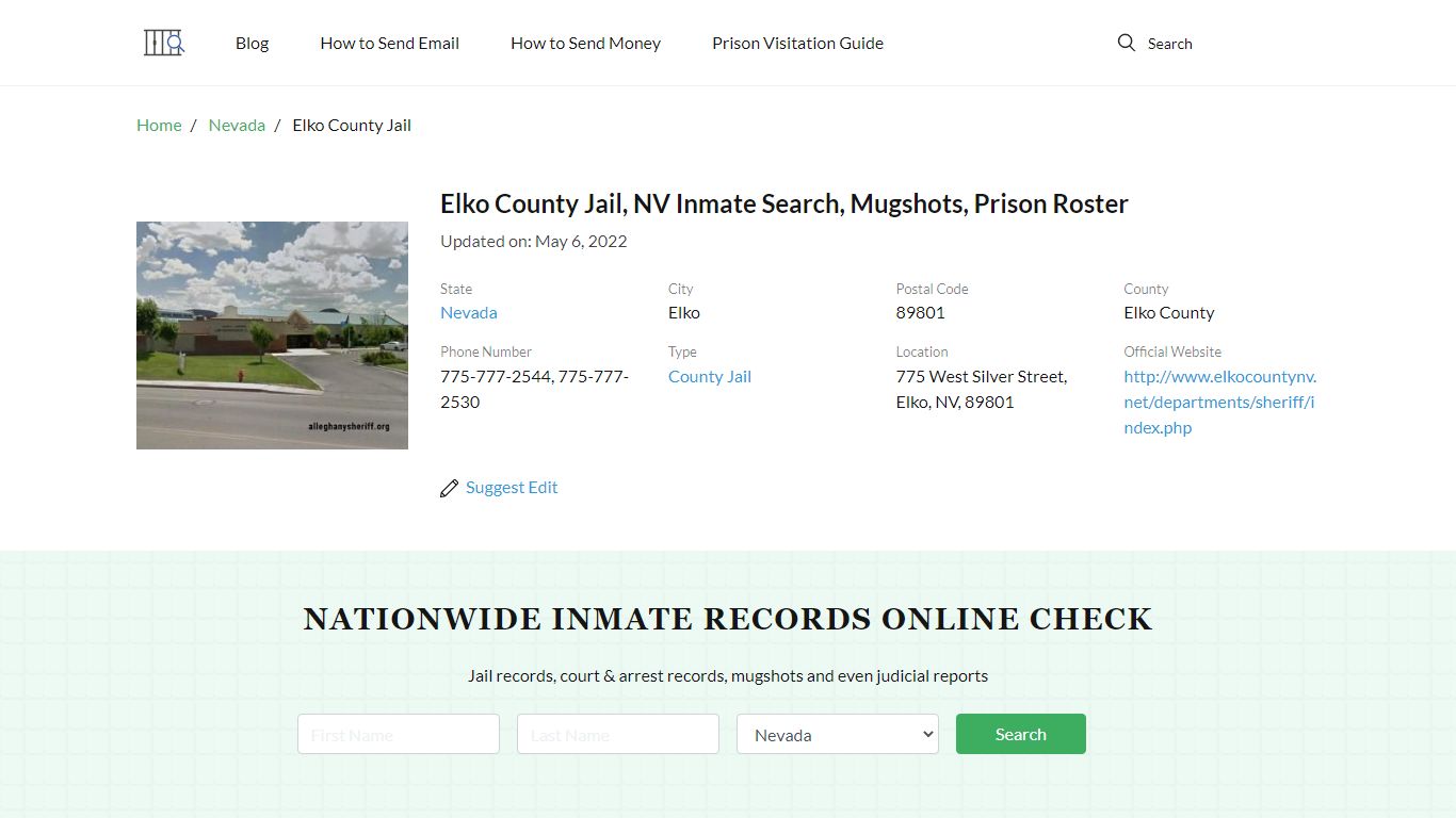 Elko County Jail, NV Inmate Search, Mugshots, Prison Roster